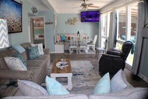 Smart TV, video games, DVD player