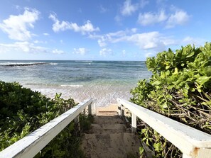 Tæt på stranden, badehåndklæder