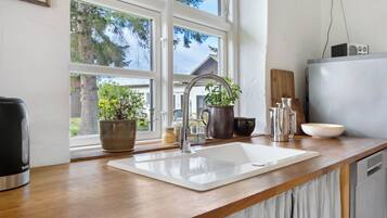 Fridge, oven, stovetop, dishwasher