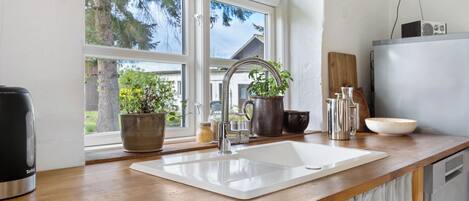 Fridge, oven, stovetop, dishwasher