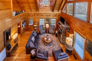 Smart TV, fireplace, video games, offices