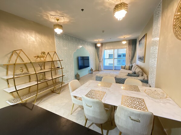 Superior Apartment | Living area - Dubai Marina Elite Residences Retreat (Dubai)