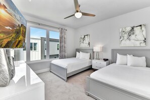 4 bedrooms, in-room safe, iron/ironing board, travel crib