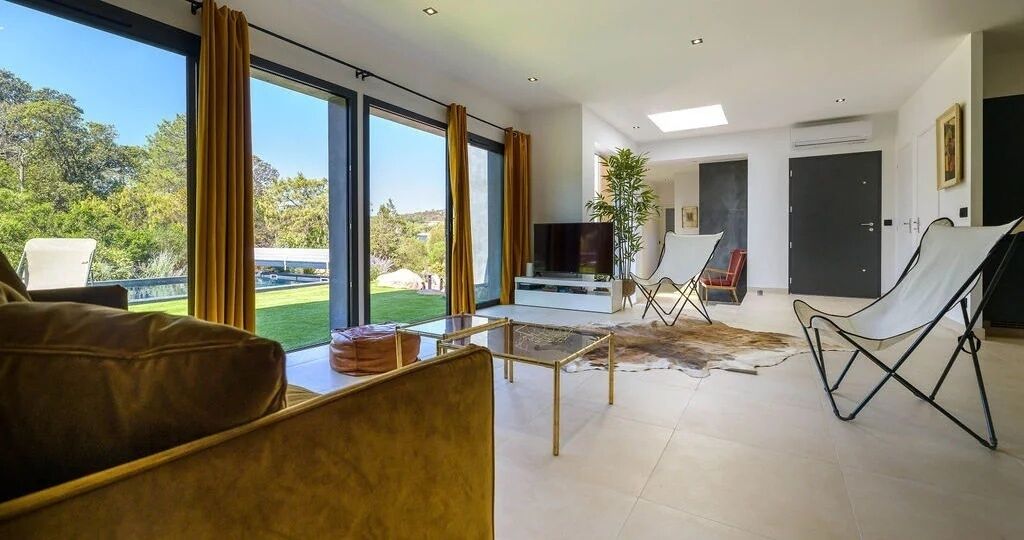 Luxury Villa, 2 Bedrooms, Private Pool (Villa Erba Barona) | Living area | 50-inch flat-screen TV with cable channels