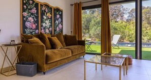 Luxury-Villa, 2 Schlafzimmer, eigener Pool (Villa Erba Barona) | Wohnbereich