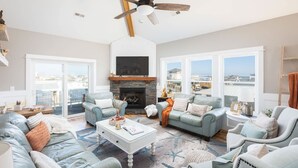 TV, DVD player, offices - Ocean Views! Steps To Beach! 5bd Luxury Home! (Kill Devil Hills)