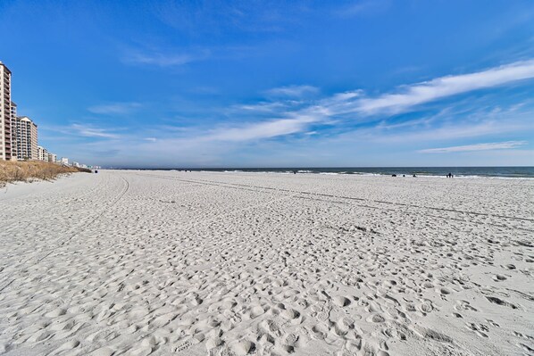 On the beach