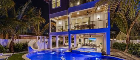 A heated pool