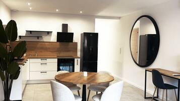 Family Apartment, 1 Queen Bed with Sofa bed, Ground Floor | Living area | LED TV