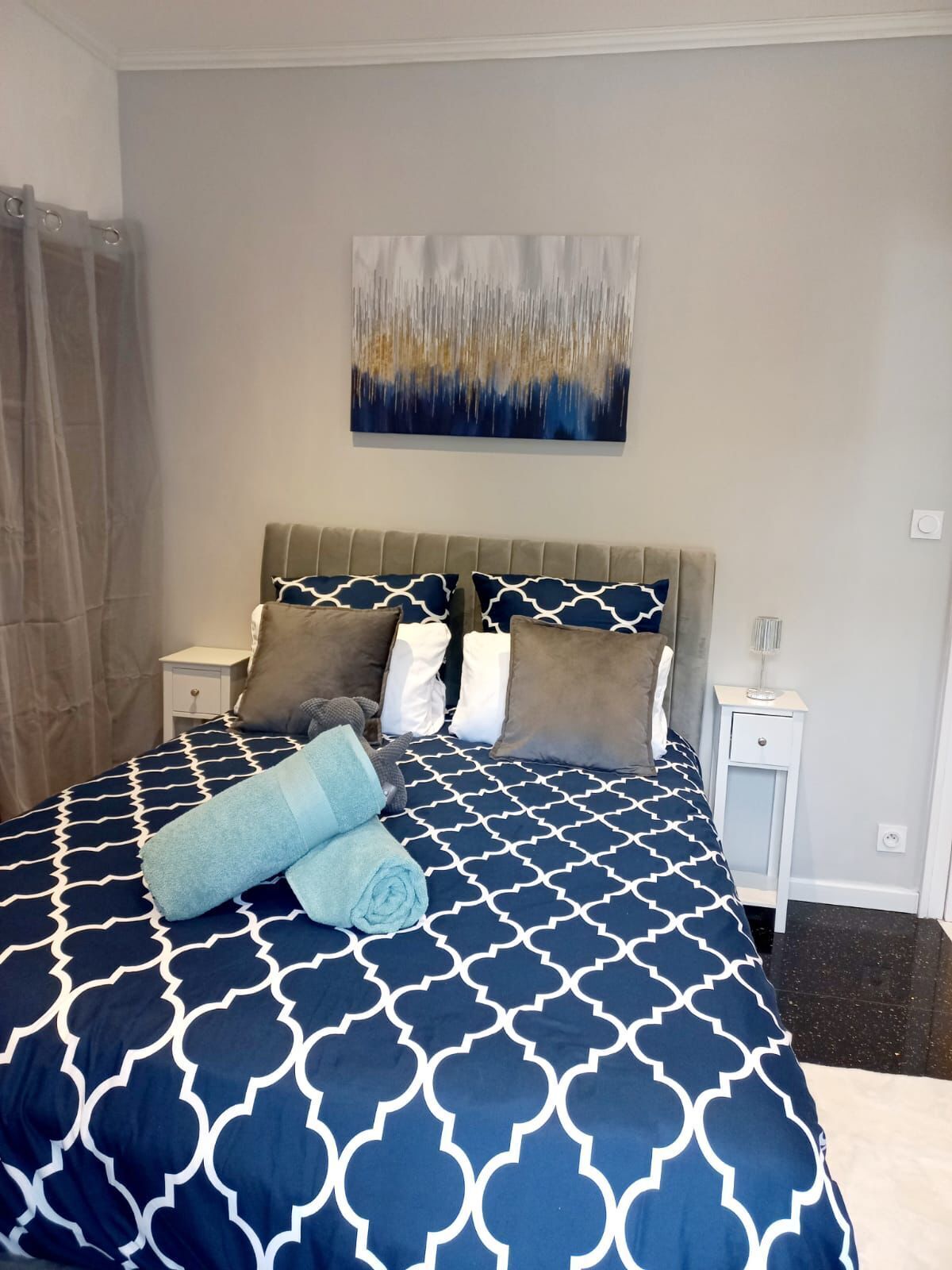 1 makuuhuone, silitysrauta/-lauta, vauvan matkasänky, ilmainen Wi-Fi