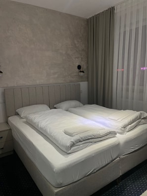 Hypo-allergenic bedding, memory-foam beds, individually decorated