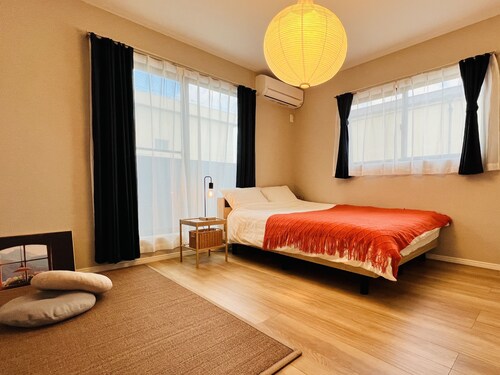 Direct access to Osaka Kansai Airport,5 minutes by train from Nanba 