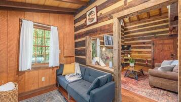 TV connectée, cheminée, lecteur de DVD