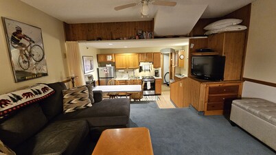 Ski in/out Mountain facing Condo, sleeps 6, best spot on the Mountain!