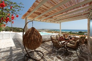Villa, Hot Tub, Sea View | Terrace/patio - Phoenicia Naxos (Naxos)