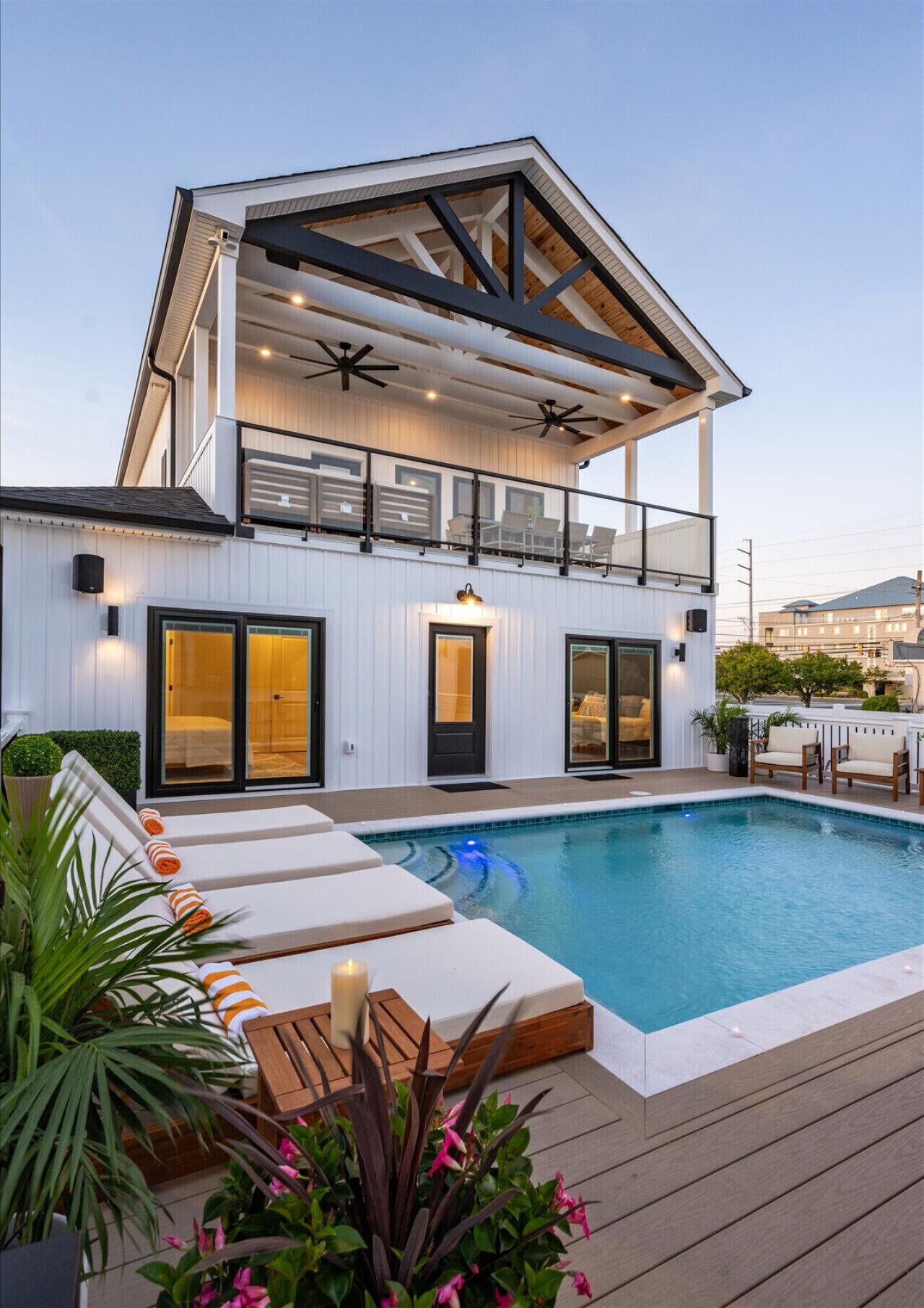 Et oppvarmet basseng