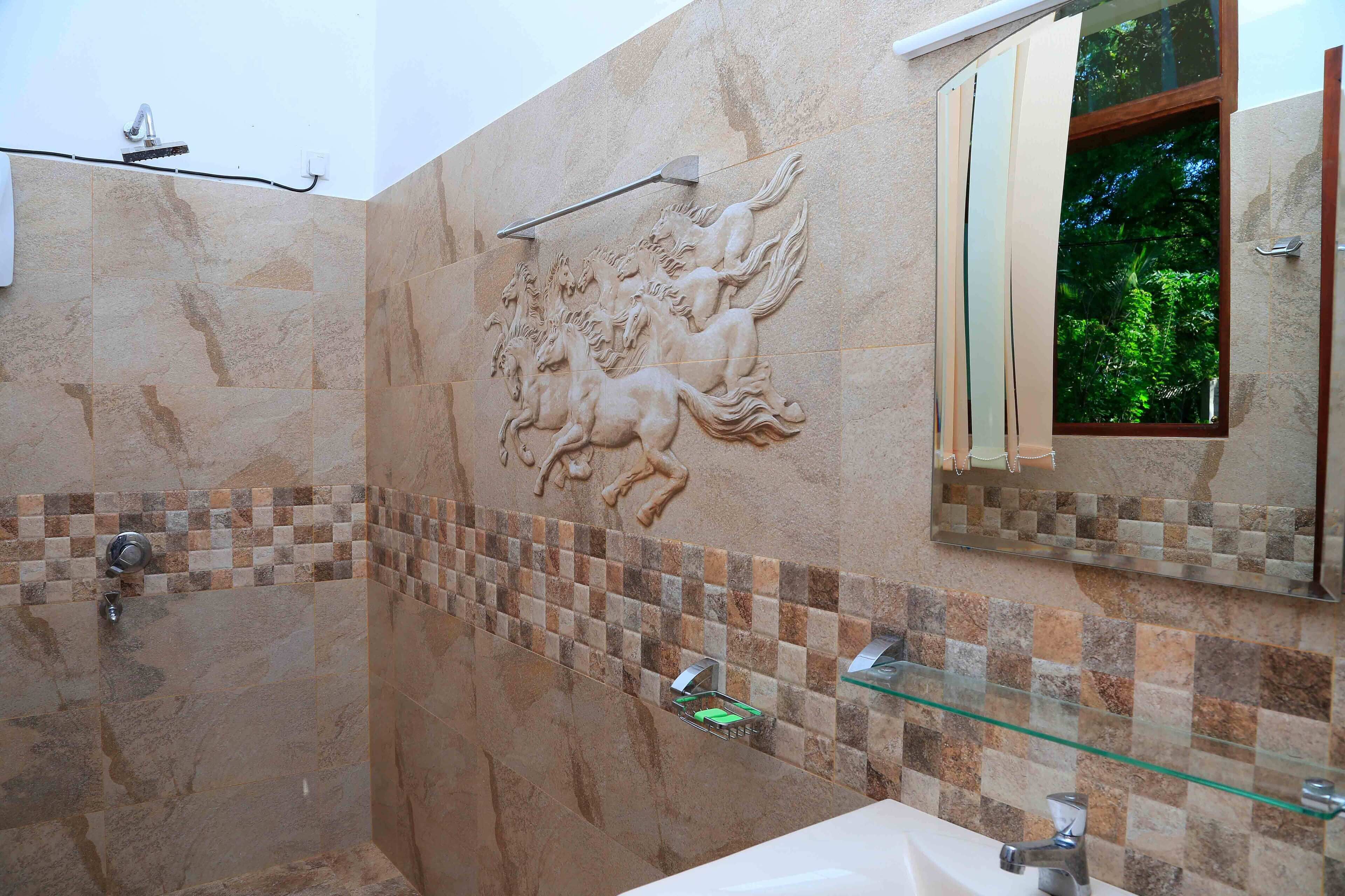 Familiekamer, uitzicht op rivier | Badkamer