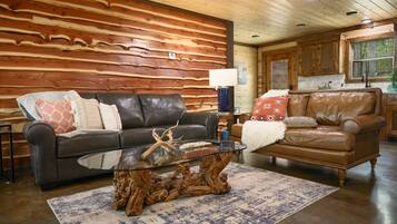 Smart TV, fireplace, video games