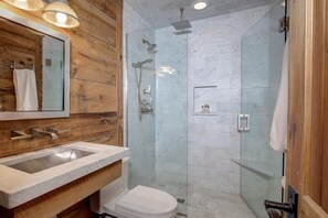 Shower - 9 Cabin Hollow (2-Bedroom Home) with Mountain view by Moonlight Basin Lodging (Big Sky)