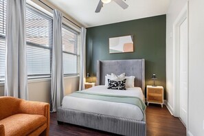 1 bedroom, iron/ironing board, bed sheets - Elegant 1BR Living Space in NOLA with Rooftop Pool (New Orleans)