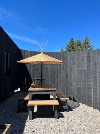 Superior Cabin, Terrace, Courtyard View | Terrace/patio