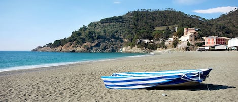 En la playa