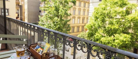 Chambre Supérieure Double ou avec lits jumeaux, balcon | Balcon