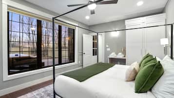 1 bedroom, bed sheets