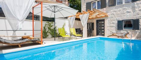 A heated pool