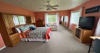 The Orange Room at the Salem House Deluxe private Bedroom in shared living space