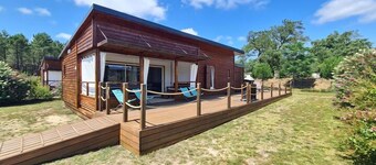 Chalet Meublé Entre Étangs et Océan