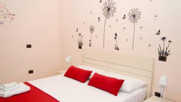 2 bedrooms, desk, iron/ironing board, travel cot