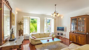 Apartment, 2 Bedrooms, Terrace, Garden View | Living area - Dvori With Garden, Free Parking Next To Sea (Dubrovnik)