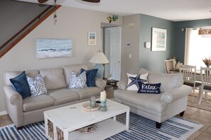 Smart TV, DVD player, books - Charming beach house steps from the beach in the quiet community of Ocean Grove! (North Myrtle Beach)