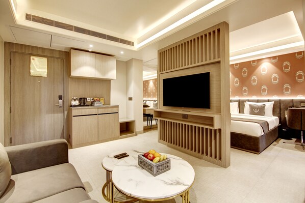 ห้องลักซ์ชัวรี่, วิวเมือง | ตู้นิรภัยในห้องพัก, เตารีด/โต๊ะรีดผ้า, Wi-Fi ฟรี