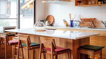 Luxury Chalet, Mountain View | Private kitchen | Highchair