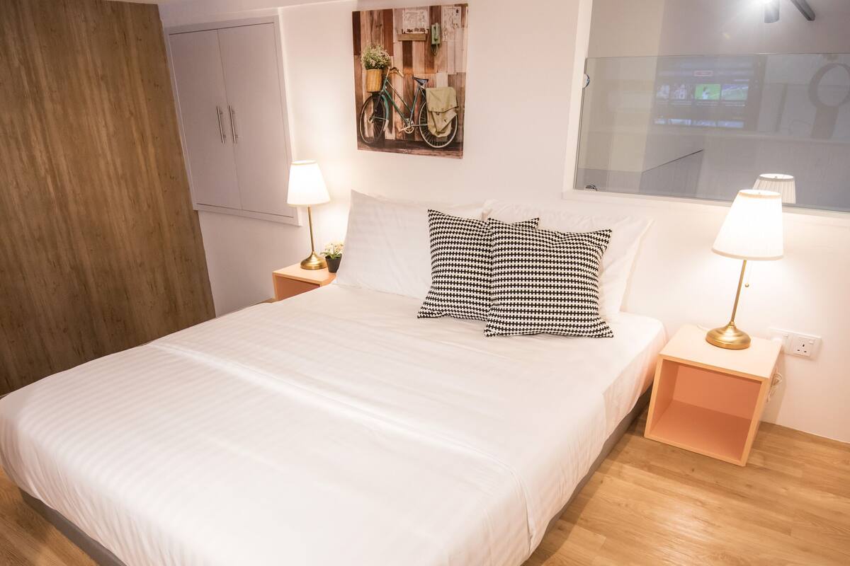 1 sovrum, minibar, strykjärn/strykbräda och gratis wi-fi