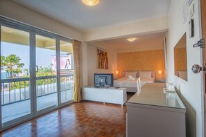 Quarto casal luxo, vista para o mar | Terraço/pátio