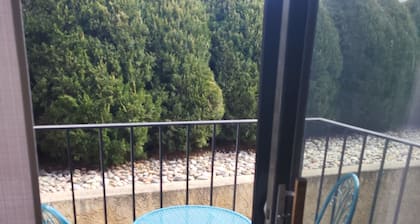 Cozy condo, walking distance to trails, shops, restaurants, fitness center.