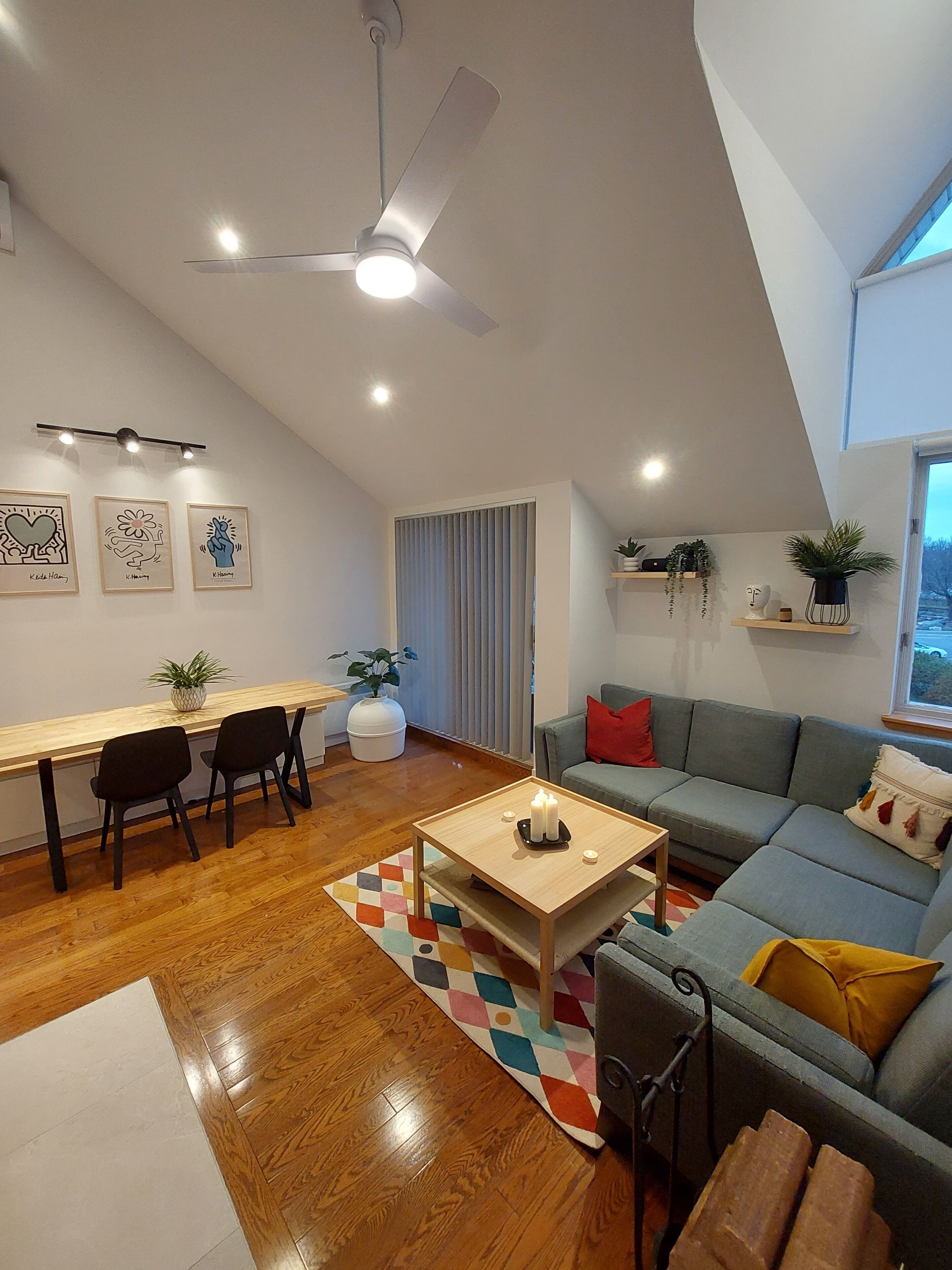 TV connectée, cheminée