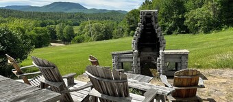 Mountain View Loj overlooking the majestic Adirondack Mountains & Ausable River