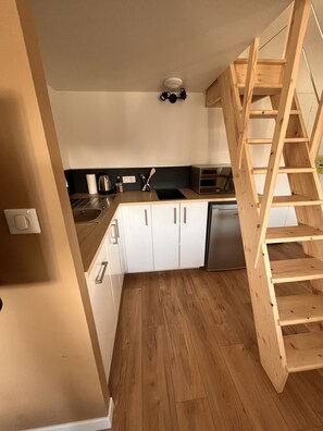 Fridge, microwave, dishwasher, coffee/tea maker - Appartement en Mezzanine (A5 (Angoulême)