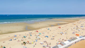 Vlak bij het strand, vissen