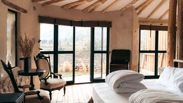 1 bedroom, hypo-allergenic bedding, in-room safe, individually decorated