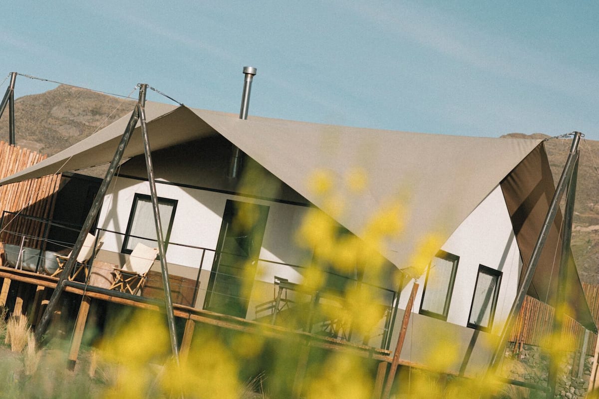 Kamer (Carpa Refugio) | 1 slaapkamer, hypoallergeen beddengoed, een kluis op de kamer