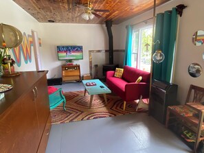 Smart-TV, peis og stereoanlegg