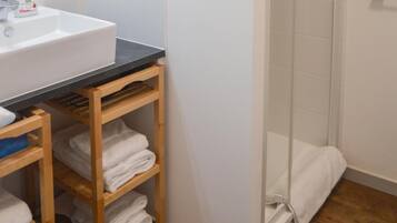 Hair dryer, towels