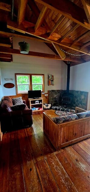 Télévision, cheminée