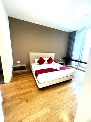 尊榮公寓, 2 間臥室 | 隔音、熨斗/熨衣板、免費無線上網、床單