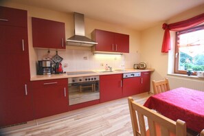 Fridge, oven, stovetop, dishwasher